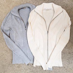 A set of two Boston Proper sweaters (cardigans) XS